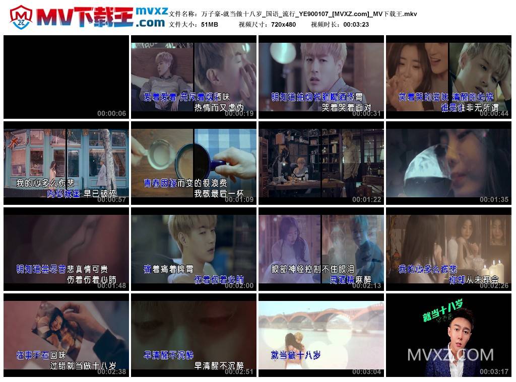 万子豪-就当做十八岁_国语_流行_YE900107